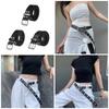PU Belt Adjustable Double Row Star Grommet Waist Belt Woman Jeans Dresses Skirt Coat Decors Motorcycle Western Belt