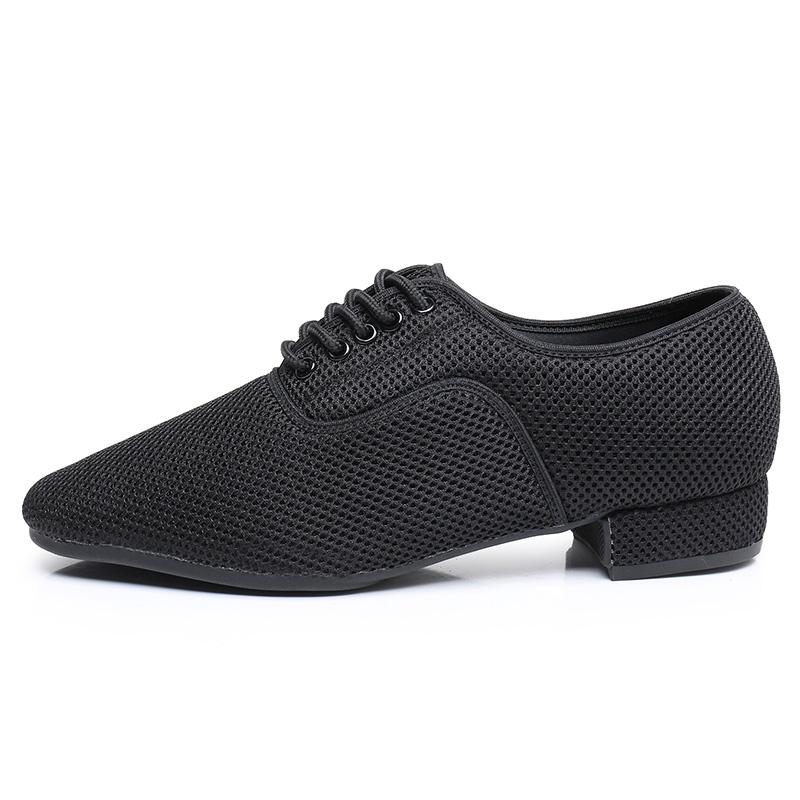 

Мужская танцевальная обувь на низком каблуке 2,5 см, современная обувь для бальных танцев, обувь для танго, танцевальная обувь на открытом воздухе 45 чёрный