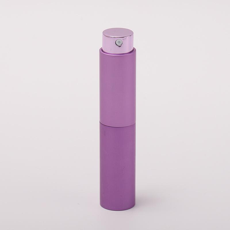 10ml Portable Rotating Telescopic Refillable Perfume Spray Bottle with Logo Printing Option
