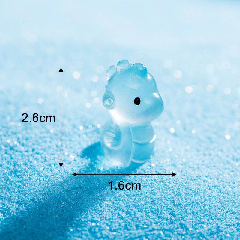 Mini Leuchtende Meerestiere Figur Delphin Krabbe Krake Meeresschildkröte Mikro Landschaft Ornament Aquarium Dekoration