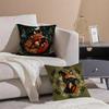 Animal And Natural Floral Prints Pillow Case Double-Sided Plush Sofa Cushion Covers Organic Breathable Invisible Zipper