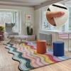New Modern Living Room Large Area Rug Bedroom Irregularity Cute Carpet Home Decoration Rainbow Fluffy Colorful Thickened Carpet