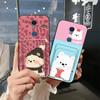 Silicone Fashion Design Phone Case For Sharp Rouvo V Card Slot Back Cover Shockproof Waterproof Anti-knock Cartoon TPU
