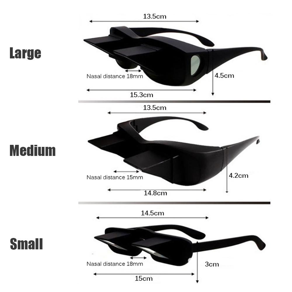 

Удивительный ленивый творческий перископ Горизонтальное чтение книг Сидячие очки на кровати Лежащий просмотр Телевизор Близорукость Пригодные очки-призмы S