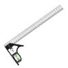 zmart 300mm Combination Angle Square Ruler, Stainless Steel Protractor, Multi-Function Measuring Tool, Carpenter's Tool