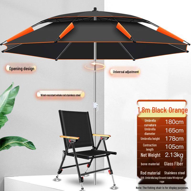 Foldable Fishing Umbrella: Enlarged, Thickened, Sun