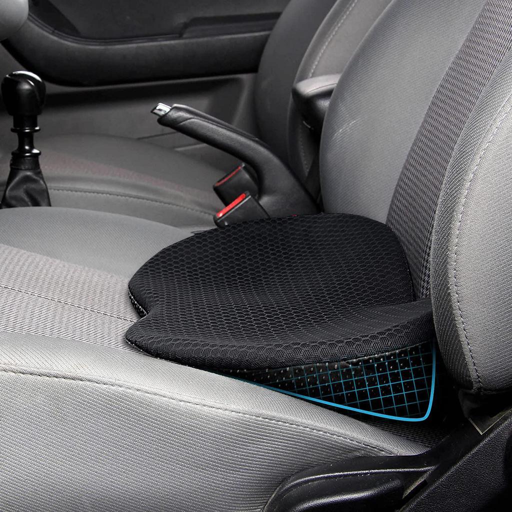 Comfortable Dual-Use Memory Foam Lumbar Support Cushion for Car—Four Seasons Universal Fit