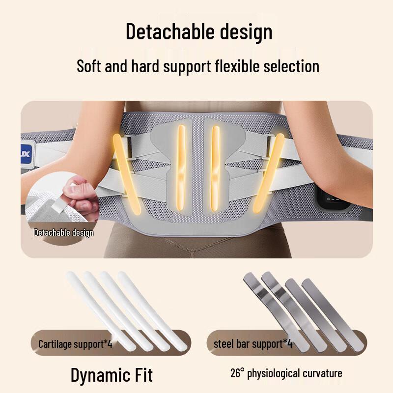 Aux Wireless Heating Lumbar Massager Belt