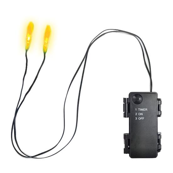 Luzes de Cordão de LED Brilhantes com Temporizador Luzes de Olho de LED Fantasmagóricas Iluminação de Halloween à Prova de Intempéries para Máscaras Caveiras Adereços