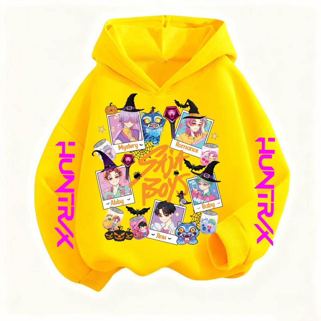 Halloween Y2k Hip Hop Hoodie Manga Children's Kpop Devil Hunter Children's Sportswear Cute Harajuku Tiger Hoodie Boys and Girls