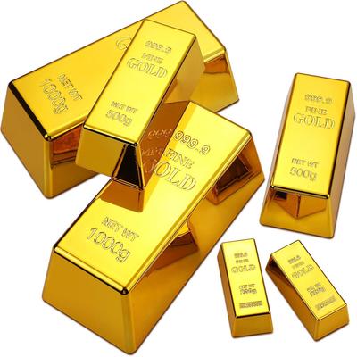 Falscher Goldbarren Nachbildung Goldbarren Glitzernder Ziegel Dekoratives Filmrequisite Für Bühnendekoration Halloween Piratenparty Zubehör