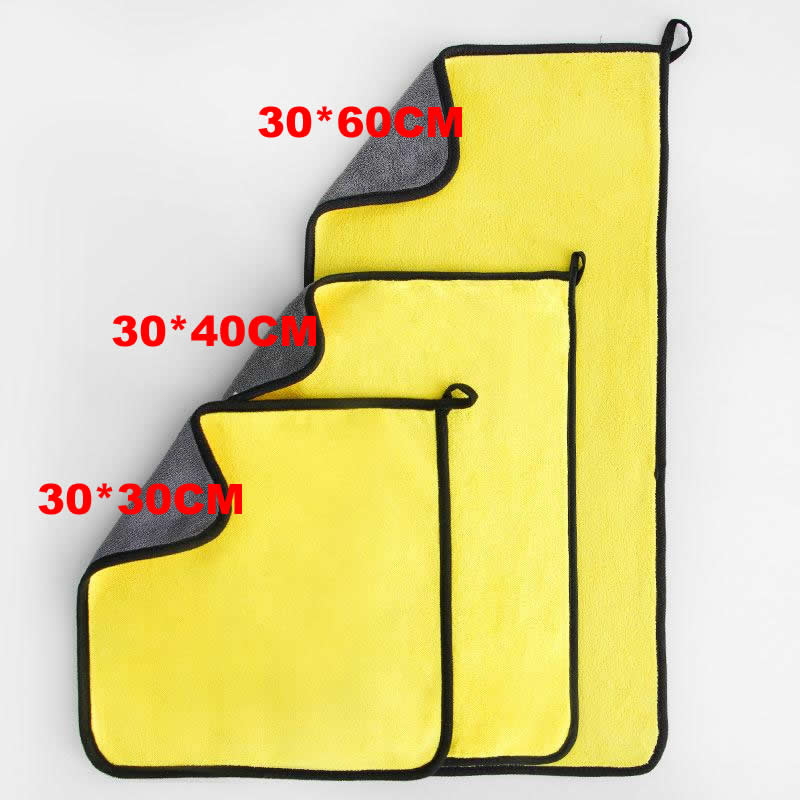 Car Wash Microfiber Towel Car Cleaning Drying Cloth Hemming Car Care Cloth Detailing Car Wash Towel