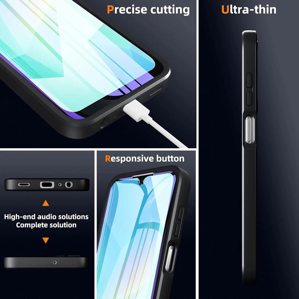 Full Body Protection Shockproof Case for Samsung Galaxy A56 A36 A26 A16 5G A55 A35 A25 A15 Protective Cover Fundas Coque Capa