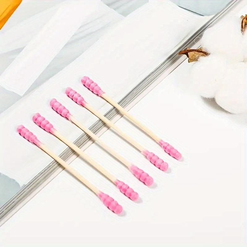 Colorful Double Head Spiral Cotton Swabs, Ear Picking Cotton Swabs, Makeup Remover Sanitary Swabs For Daily Care & Cleaning