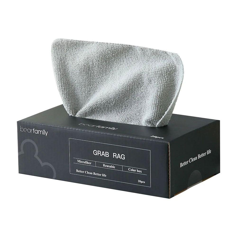 20Pcs/Box Oil Dish Rags Microfiber Towel Napkins Tableware Dishcloth  Kitchen Home