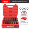 Extended Thin-Walled Hexagonal Air Impact Socket Wrench for 8/10 Motorcycle Disassembly and Repair