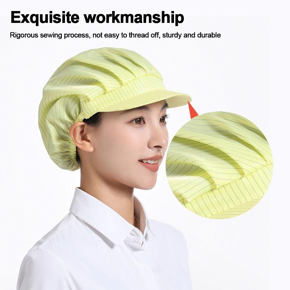 New Cotton Dust Proof Cap Lightweight Solid Color Mesh Cap Work Headband Canteen Catering