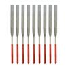 Needle Files Set Mini Needle Files 3*140mm Flat Grinding Red+Silver Indoor Room Home Widely Used Long Service Life