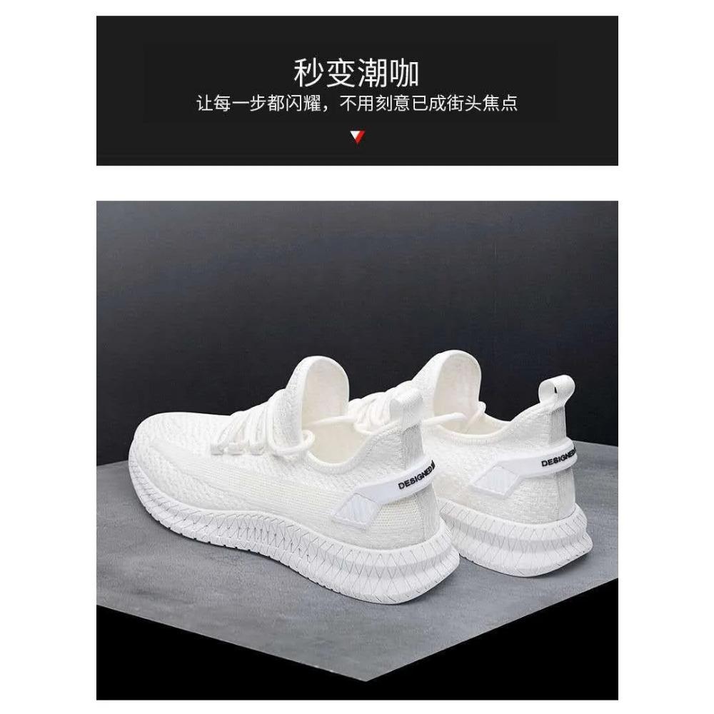 Lässige Herrenmode Alleskönner Sneaker Herrenschuhe Fliegendes Gewebe Atmungsaktive Netzoberfläche Atmungsaktive Bequeme Stoffschuhe