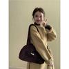 French Wool Dragon Phoenix Short Coat - Petite Loose Fit for Autumn/Winter