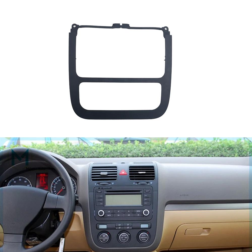 Ruili144 For Jetta Golf MK5 MK6 2011 1KD 858 069 Car Automatic CD Panel Surround Radio Black Cover Trim Air Conditioning Panel