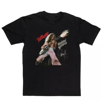 Ted Nugent Weekend Warriors Alle maten Unisex Mannen Vrouwen T-shirt met korte mouwen Unisex T-shirt