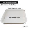 Bandeja de Plástico Rectangular con Drenaje Base para Maceta Recolector de Agua de Condensación Bandeja Larga Estrecha para Maceta