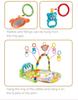 Musical Kick and Play Gym: Infant & Toddler Crawling Mat (0-12 Months)