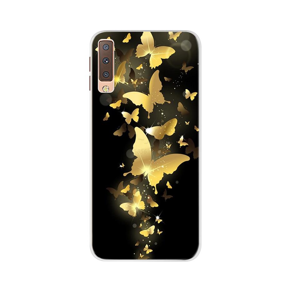 for Samsung A7 2018 Case Soft Silicone Back Cover Cute Cartoon Phone Case For Samsung Galaxy A7 A 7 2018 A750 A750f Case Bumper