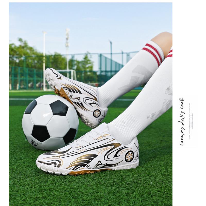 Kids Non Slip Long Short Stud Football Training Shoes