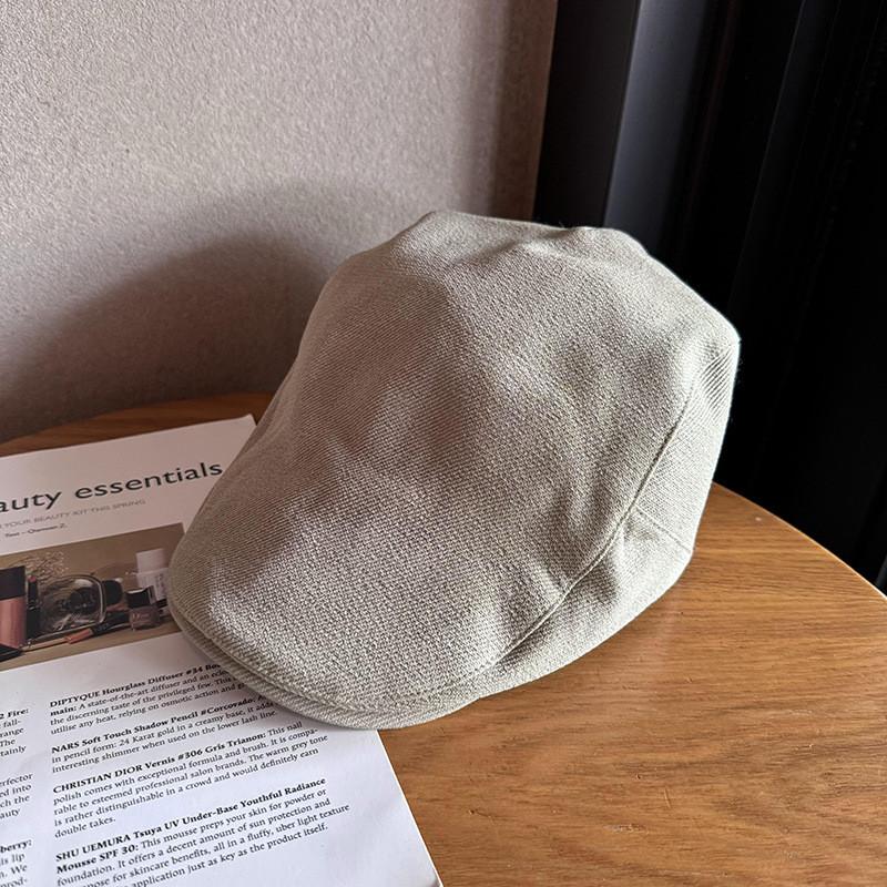 Retro Brim Wide Cotton Cap For Autumn Winter Seasonal Sun Unisex Protection