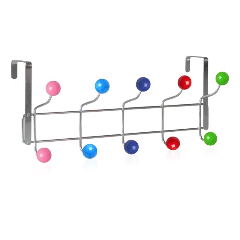 Hanging Heavy Duty Over Door Hooks for Bedrooms Bathroom Door 10 Hooks Stainless Steels Over Door Storage Hooks Hanger