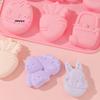 M-Easter Bunny Egg Shaped Silicone Mold DIY Cake Cookies Mold Chocolate Candy Baking Tool For Easter Birthday Party Decoration