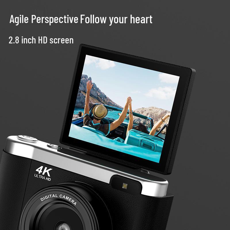 HD Retro CCD Flip Screen Digital Vlog Camera for Students