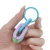 1pc Colorful Acrylic Links Chain Keychain Handmade Car Key Ring for Women Men Handbag Accessories DIY Friendship Gifts
