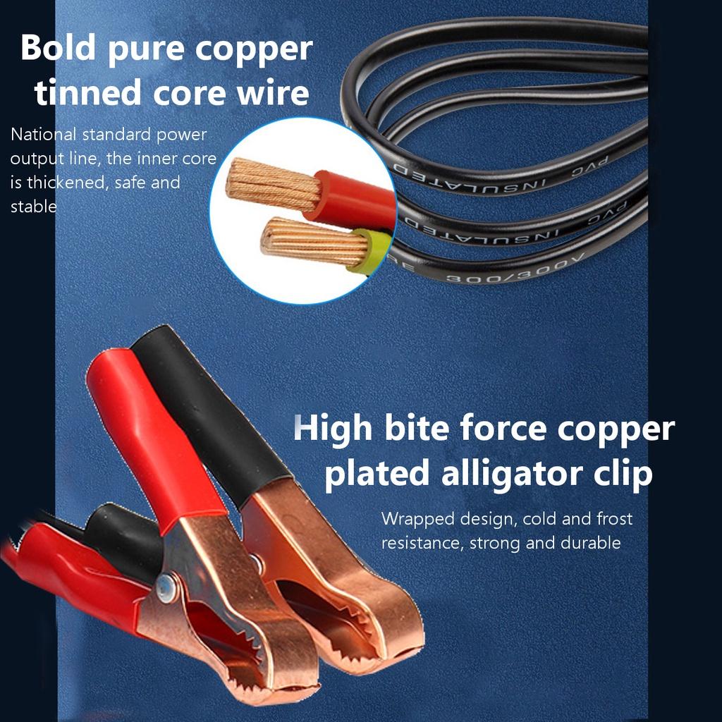 Bilbatterilader Bil Motorsykkel 12V/24V Universal Elektrisk Bilbatterilader Intelligent Puls Reparasjon LED-skjerm