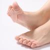 1 Pair 5 Hole Toe Separator, Thickened Elastic Forefoot Cushion Pad for Overlapping Toes, Breathable Bunion Corrector for Women