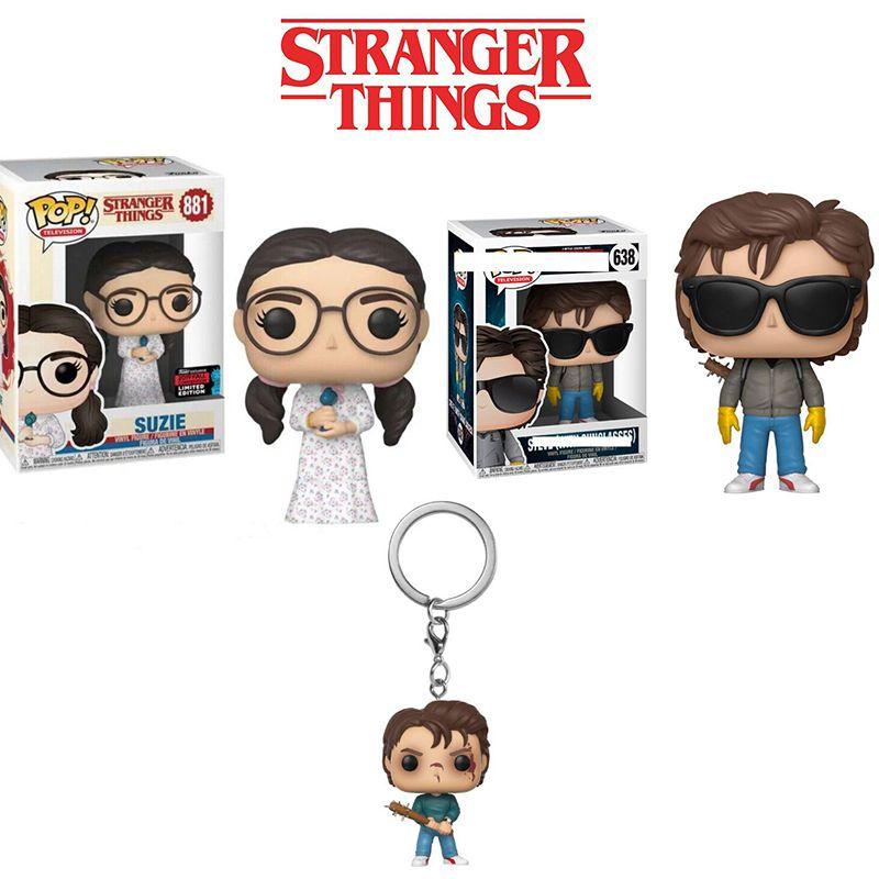 Pop Suzie Funko Steve Figures Toy Keychain Kids Decoration Gift