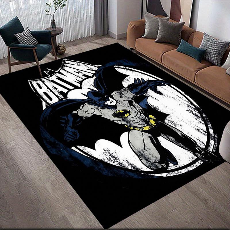 

Black & White Batman Anti-Slip Rug, Rectangular Carpet for Home Bedroom & Modern Living Room Decor 60x90cm