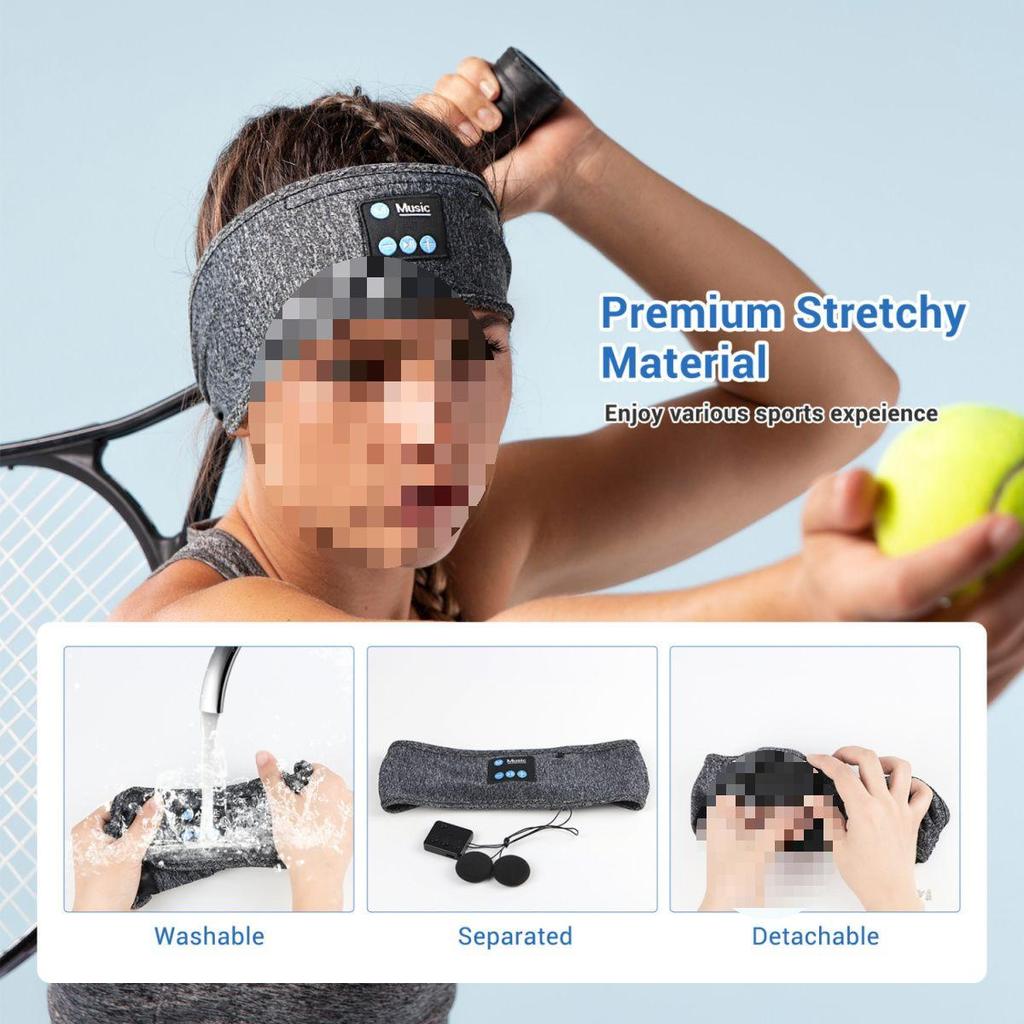Bluetooth Sports Headband: Wireless Headphones for Running, Fitness, Yoga & Sleep