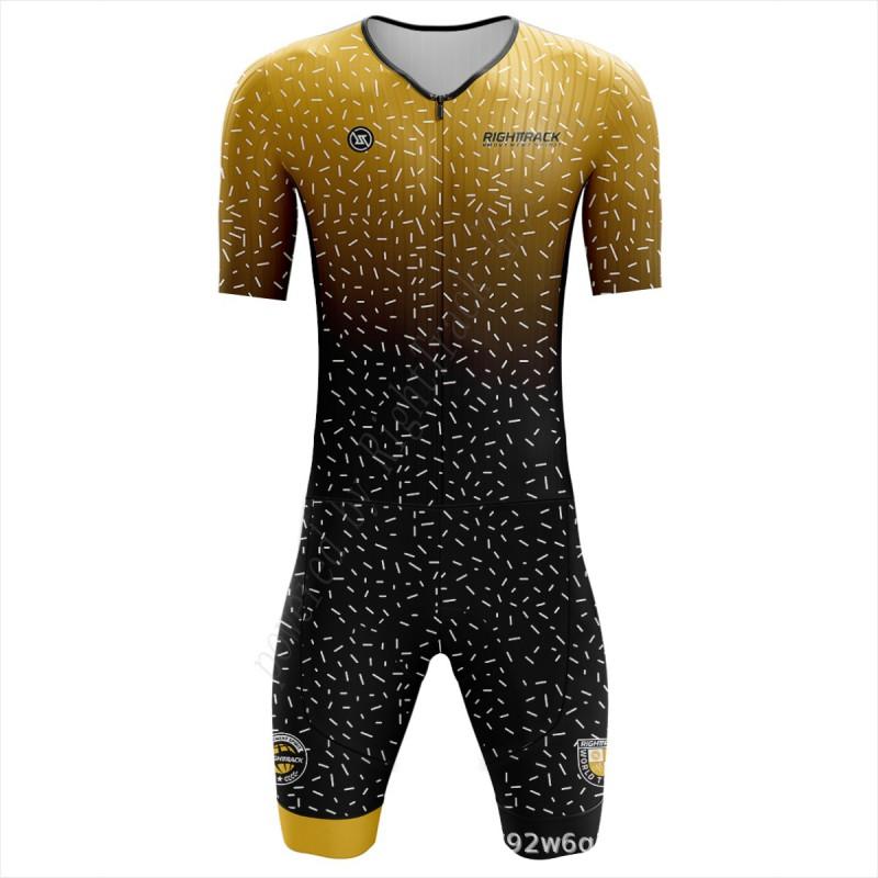 Mens Triathlon Cycling Suit Set Road Mountain Bike Running Roller Sports Performance Wear
