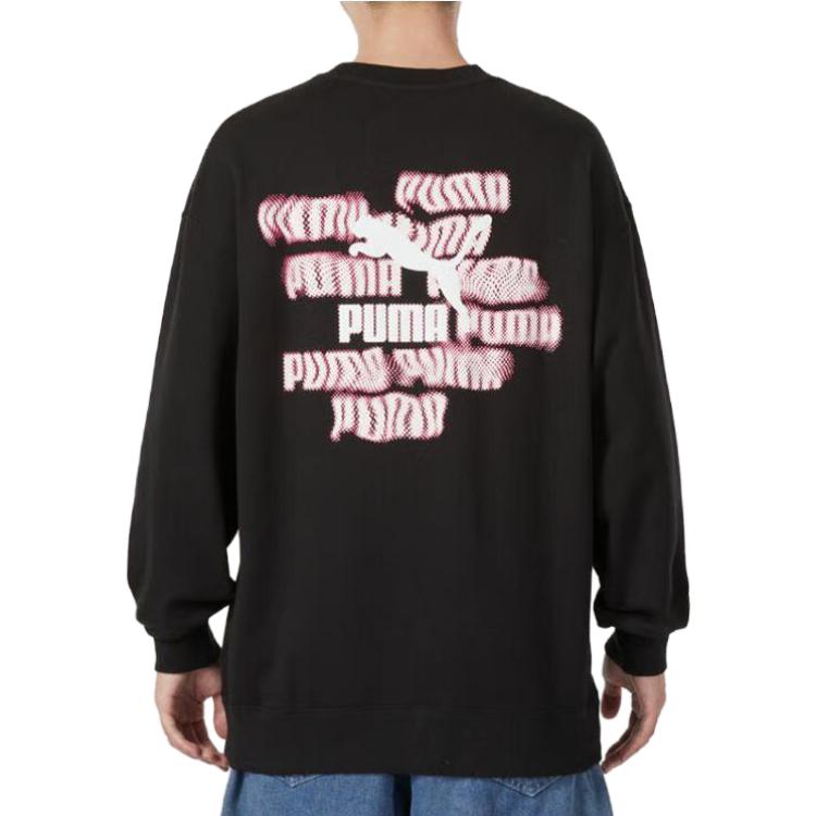 PUMA Sweatshirts Men's Black Crew Neck Moderate Other 624941-01