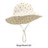 Adjustable Cotton Baby Fisherman Hat Sun Protection Breathable Cartoon Fruit Floral Print for 1-3 Years