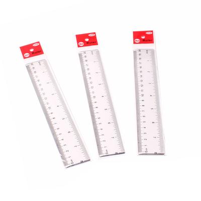 1 stück 20 cm 8 Zoll Transparent Kunststoff Lineal Einfache Gerade Lineal Messwerkzeug für Schüler Schule