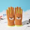 Children's Warm Gloves for Autumn and Winter  Five Fingered Fleece for Cold Protection Cute Cartoon  Student Outdoor Snow Play Ollie Fleece Gloves