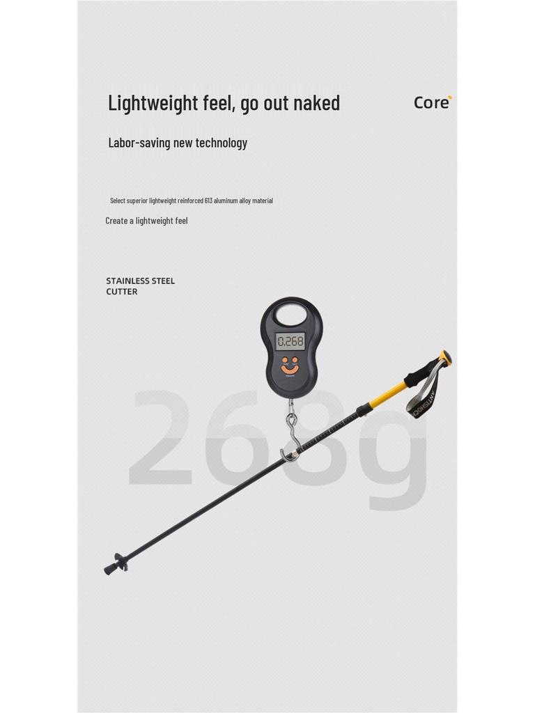 Kids' Folding Trekking Poles: Aluminum, Non-slip, Shock-Absorbing Design for Outdoor Hiking