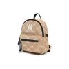 MLB Monogram New York Yankees Polyester Backpack Regular Women's Brown 7ABKM012N