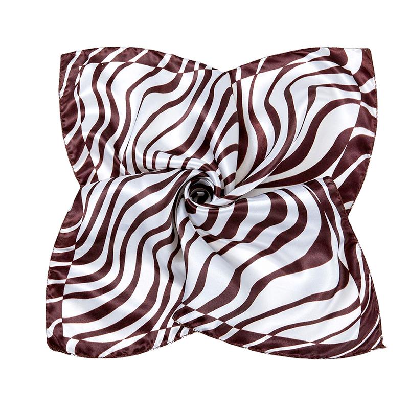 

1Pc Square Flight Attendants Bandana Elegant Polyester Fashionable Hijab 50x50CM Women s Scarfs