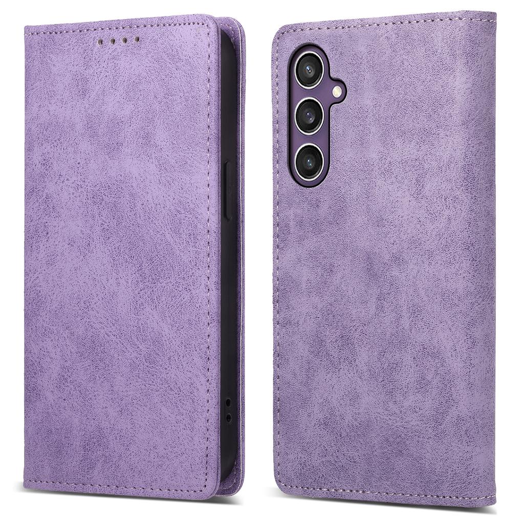 DF-05 For Samsung Galaxy S25+ Wallet Case RFID Blocking PU Leather Phone Cover