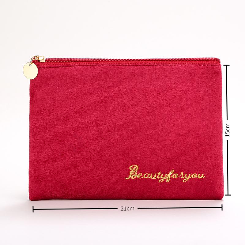Velvet Makeup Bag Set: High-Capacity, Four-Piece Luxury Cosmetics Storage